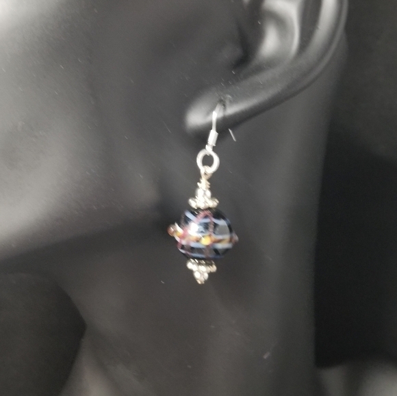 Lampwork Glass Earrings - Picture 3 of 4